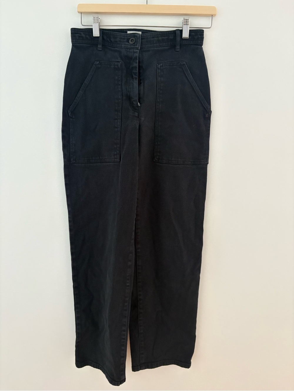 Wilfred Black Straight-Leg High-Waist Jeans